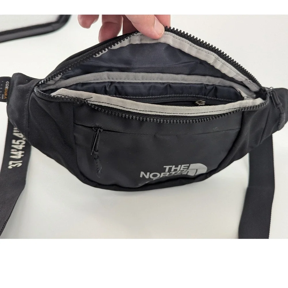 The North Face Bozer Hip Pack III Black Cordura Waist Bag Fanny Pack Coordinates